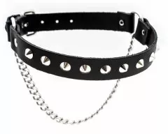 Leather Bootstrap - Pointed studs