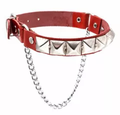 Leather Bootstrap - Pyramid Studs