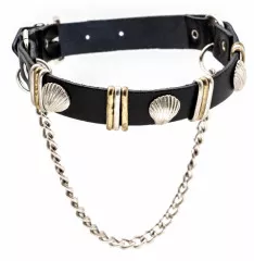 Leather Bootstrap - Shell Studs