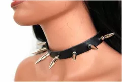 Killernieten 3,5 cm Leder Choker