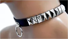 Pyramid Studs with Ring of O Choker