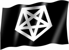 Pentagramm - Fahne