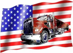 USA truck - Flag