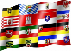 16 Bundesländer - Fahne