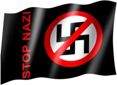 Stop Nazi - Fahne