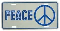 Peace Tin Sign 30cm x 15cm