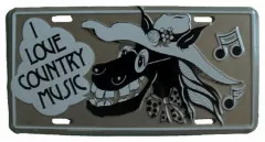 I love country music Blechschild - 30cm x 15cm