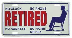Retired Tin Sign 30cm x 15cm