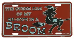 Car plate / Ex wife Tin Sign 30cm x 15cm