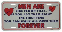 Men are Tin Sign 30cm x 15cm