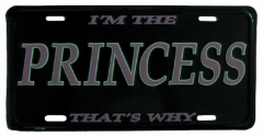 Princess Tin Sign 30cm x 15cm