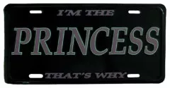 Princess Tin Sign 30cm x 15cm