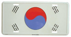 Süd Korea Blechschild - 30cm x 15cm