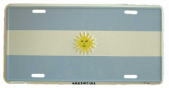 Argentinia Blechschild - 30cm x 15cm
