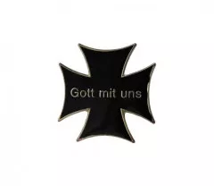 Eisernes Kreuz Anstecker - Gott mit Uns