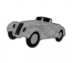 Oldtimer Pin Badge - Convertible White