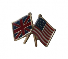 Pin Badge Great Britain USA