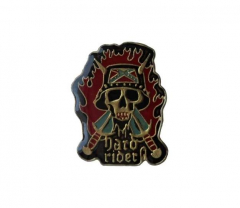 Pin Badge Hard Rider Skull