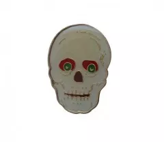 Pin Badge Skull Biker