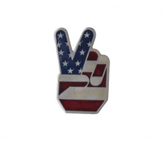 Pin Badge Peace USA