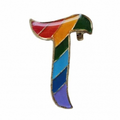 Pin Badge T Letter