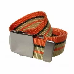 Brown & Orange Canvas Belt