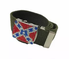 Confederate States Canvas Belt