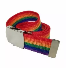 Rainbow Canvas Belt