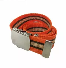 Orange & Green Canvas Belt