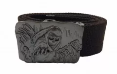 Brown Canvas Belt Grim Reaper