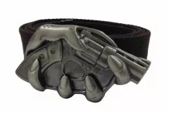 Brown Canvas Belt Gun