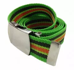 Green & Orange Canvas Belt
