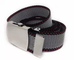 Canvasgürtel Schwarz & Grau