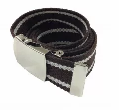 Brown & White Canvas Belt