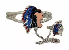Red Indian Bracelet with Ring