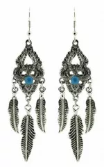 Indianer Feder Ohrringe