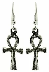 Kreuz Ankh Ohrringe