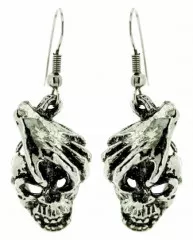 Hand Totenkopf Ohrringe