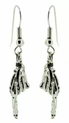 Ohrringe Skelett Hand