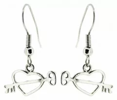 Ohrringe Schlüssel Herz