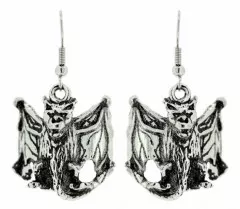 Earrings Evil Bat