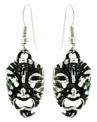 Earrings Old Indian Mask