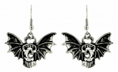 Skull Wings Earrings