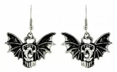 Totenkopf Flügel Ohrringe