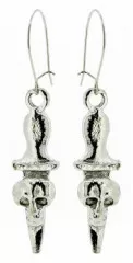 Ohrringe Totenkopf Messer