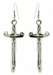 Short Sword Drop Earrings