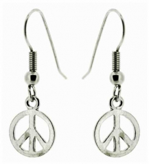 Drop Earrings Peace Symbol