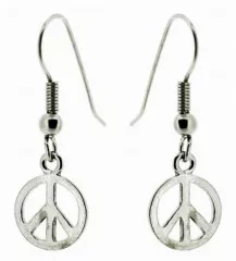 Drop Earrings Peace Symbol