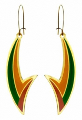 Earrings Multicolored Pendant
