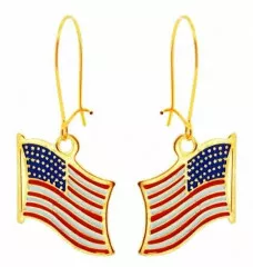 Earrings America Flag